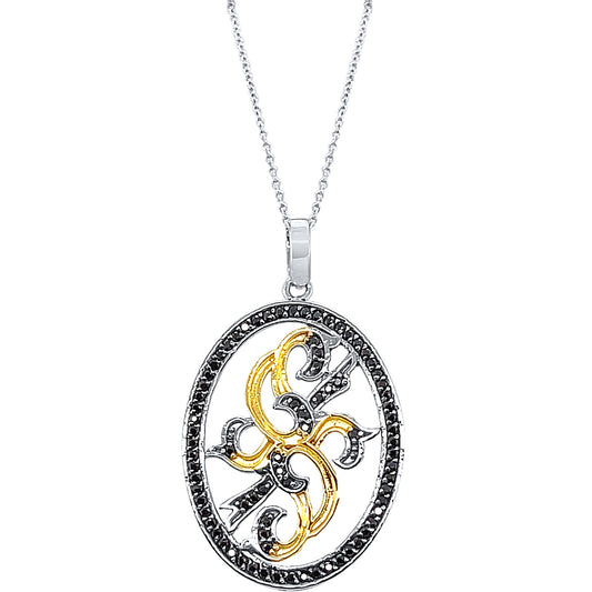 Midnight Crest Fleur Pendant