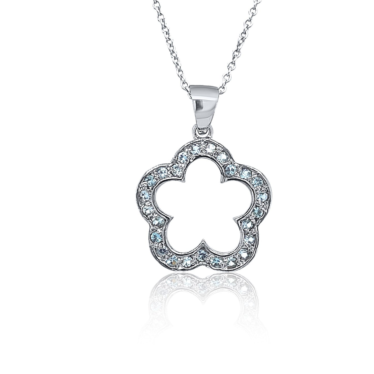 Diamond Clover Blossom Pendant
