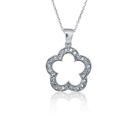 Diamond Clover Blossom Pendant