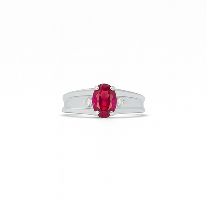 Tourmaline Oval-Cut Birthstone Gold Ring