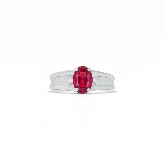 Tourmaline Oval-Cut Birthstone Gold Ring