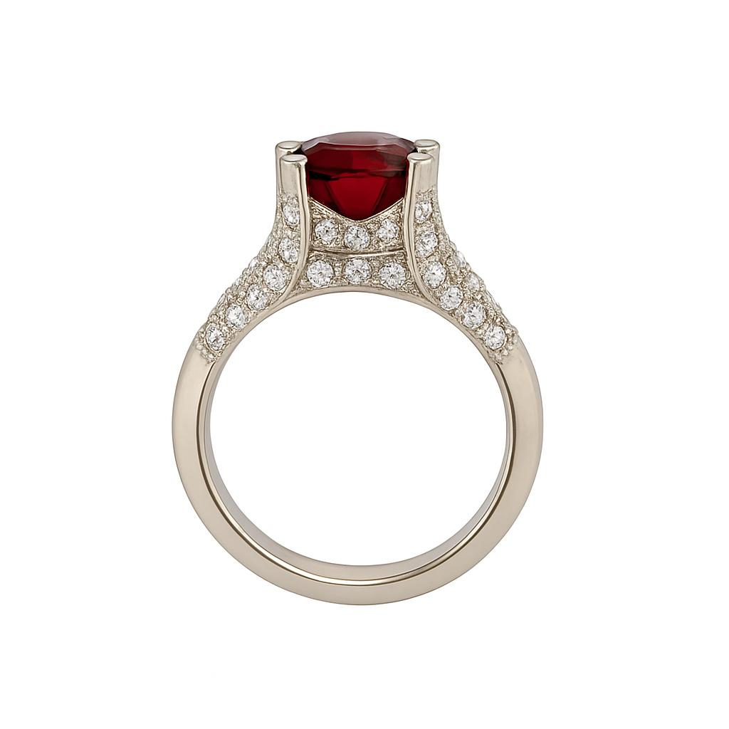 Tourmaline Oval-Cut Birthstone Gold Ring
