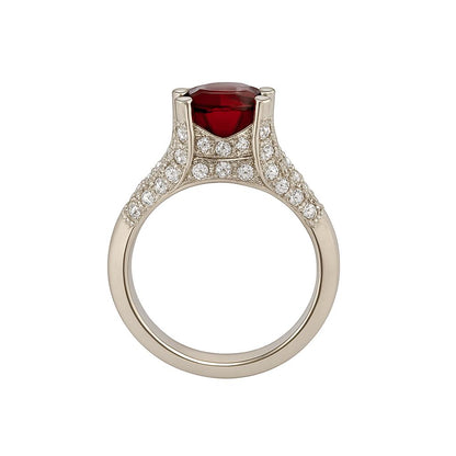 Tourmaline Oval-Cut Birthstone Gold Ring