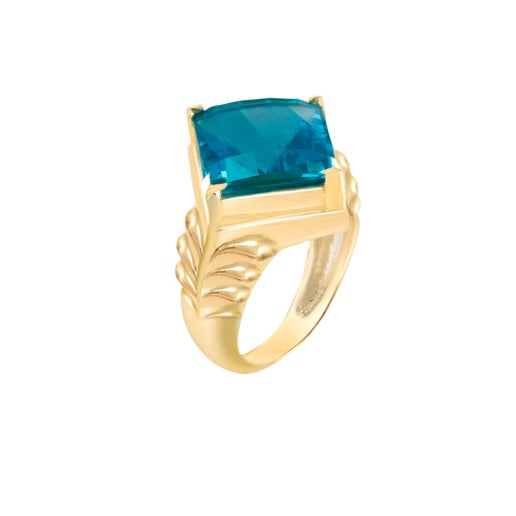 Stardust Sapphire Velvet Gold Ring