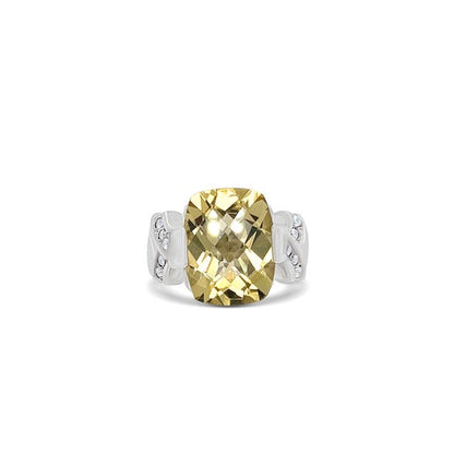 Golden Glow Topaz Serenade Ring