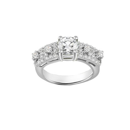 Triology Splendor Silver Engagement Ring