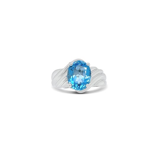 Sapphire Serenade Topaz Blue Ring