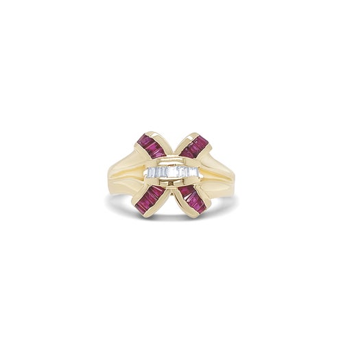 Ruby Embers Glow Gold Ring