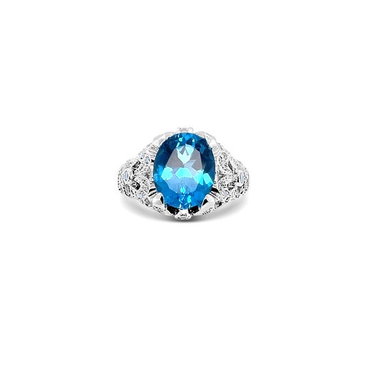 Azure Breeze Topaz Whisper Ring